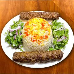 Mutton Kebab with Rice